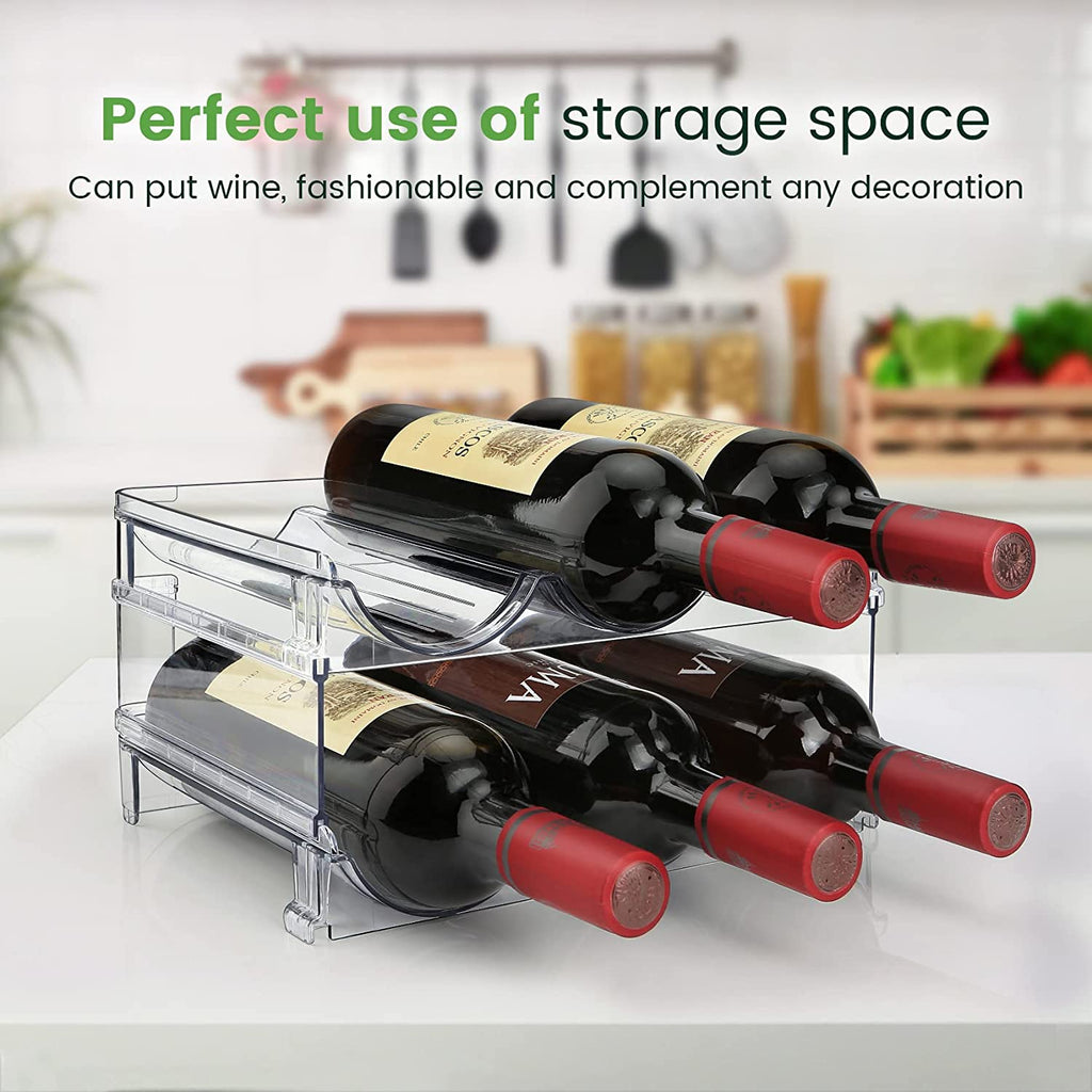 Maximize Your Space with Our Stackable Water Bottle Organizer - 2 Pack for Effortless Storage and Organization