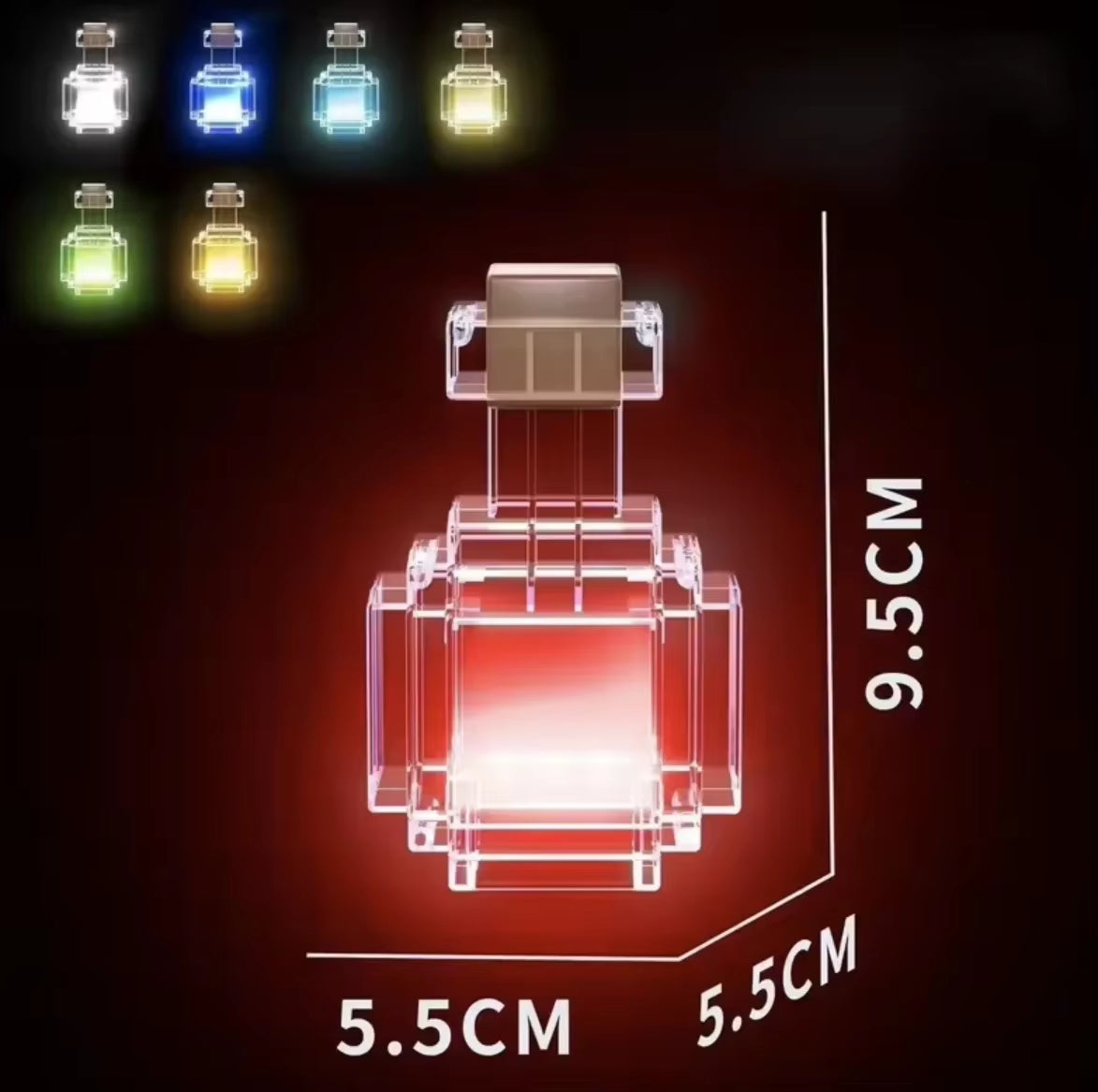Illuminate Your Space with the Magic Potion Bottle Mood Light - 7 Color Changing Night Lamp for Kids, Teens, and Adults