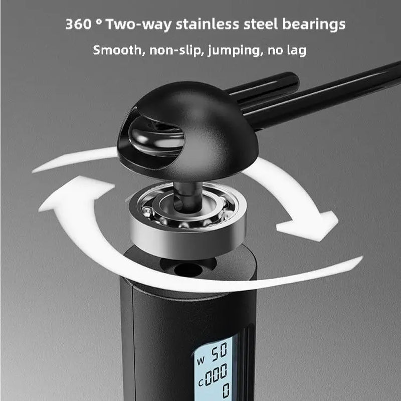 Speedaw Smart Cordless Jump Rope - LED Screen Dynamically Record Motion Data, Ergo Grips & HIIT & Cardio Fast Cals Burn & Home Gym Travel, Workout Exercise
