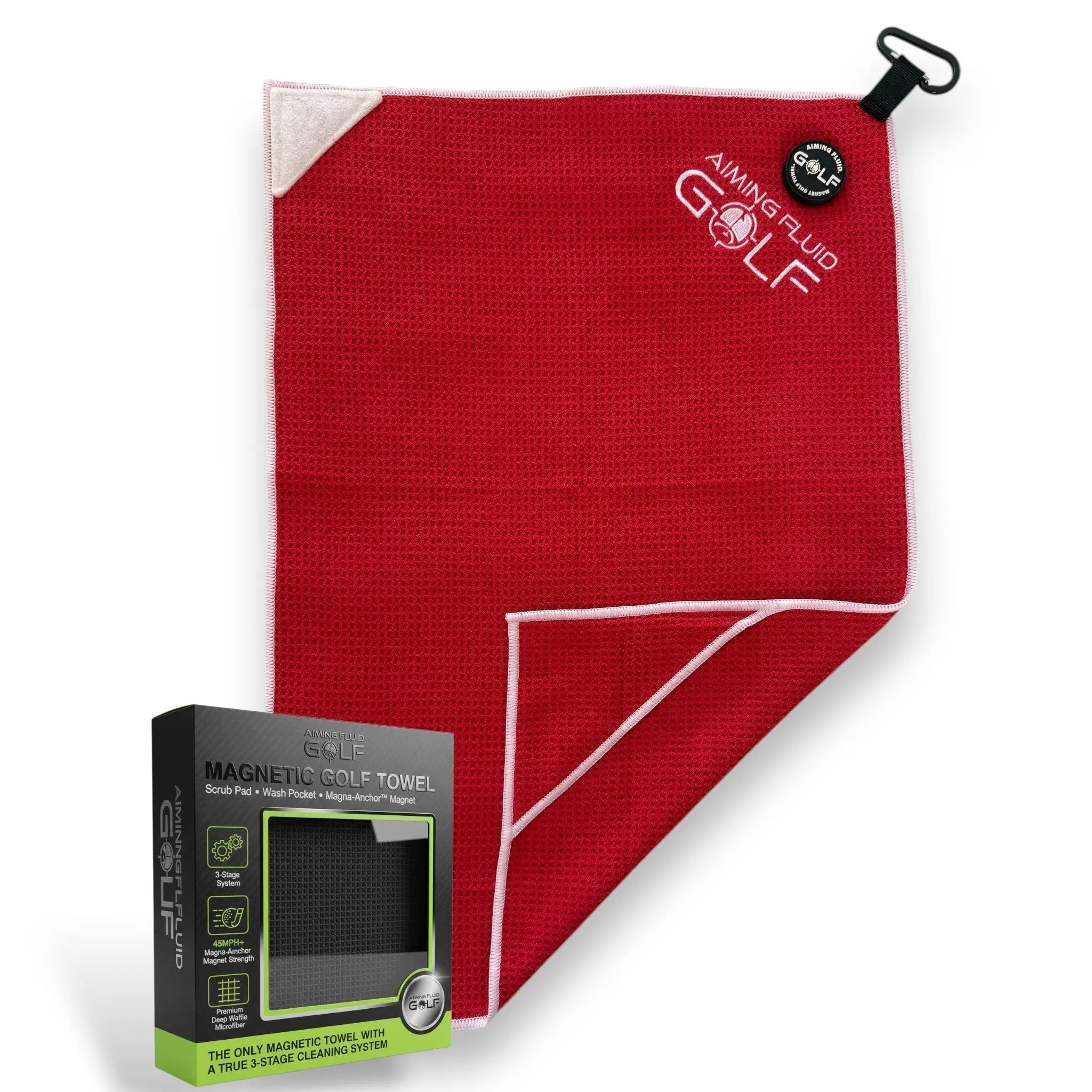 Elevate Your Game with the Magna-Anchor™ Magnetic Golf Towel – Stubby (16×24)