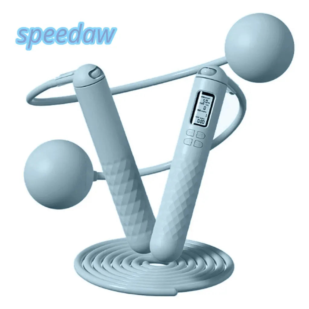 Speedaw Smart Cordless Jump Rope - LED Screen Dynamically Record Motion Data, Ergo Grips & HIIT & Cardio Fast Cals Burn & Home Gym Travel, Workout Exercise
