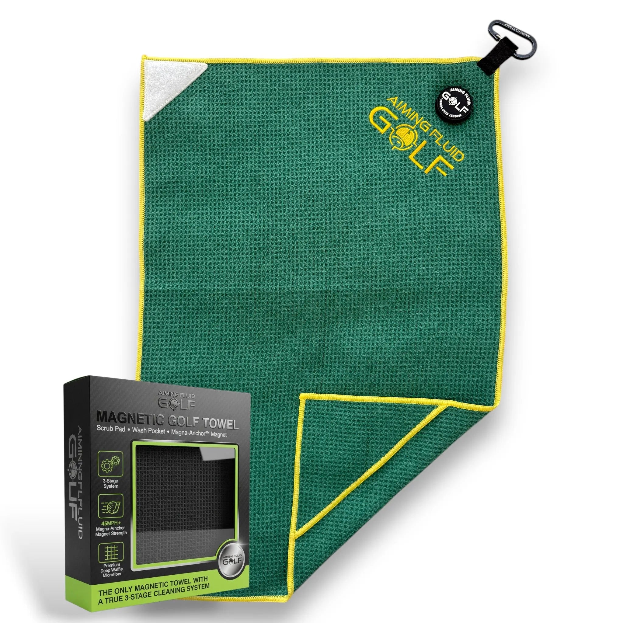Elevate Your Game with the Magna-Anchor™ Magnetic Golf Towel – Stubby (16×24)