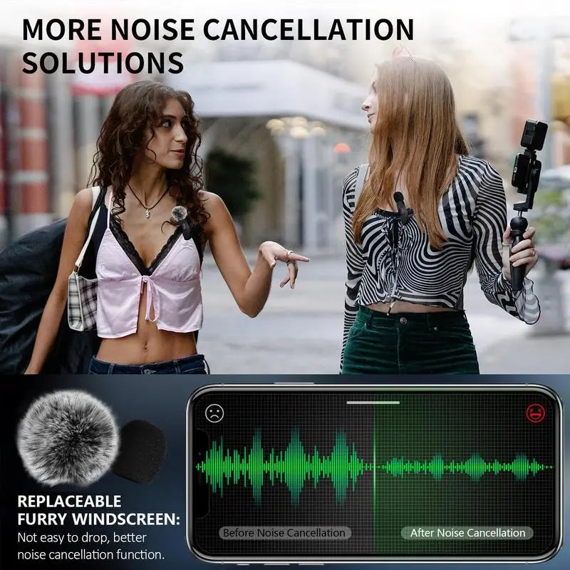 Elevate Your Audio Experience with Our Wireless Lapel Microphone - Perfect for iPhone & Android, Ideal for Streaming, Vlogging, and Interviews!