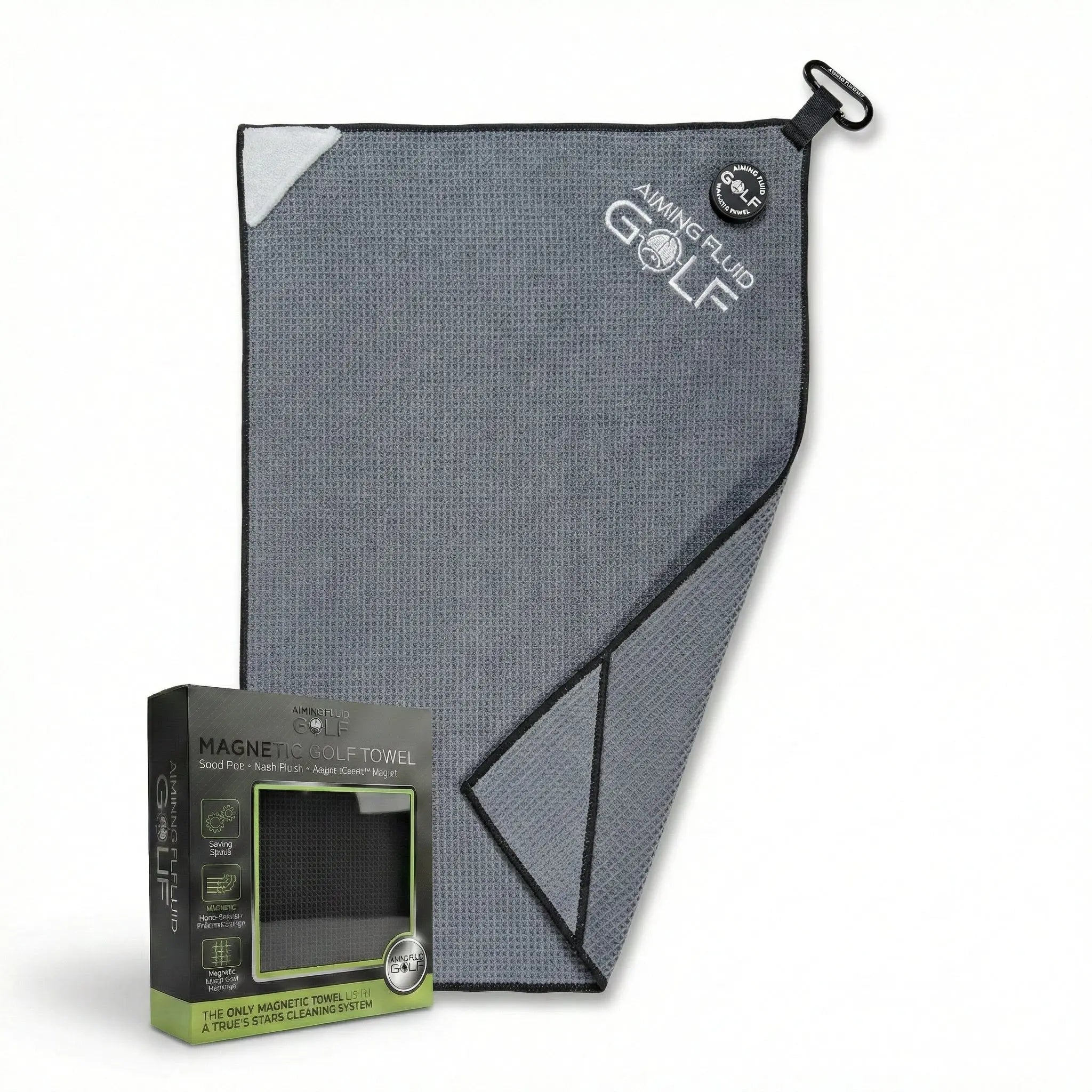 Elevate Your Game with the Magna-Anchor™ Magnetic Golf Towel – Stubby (16×24)