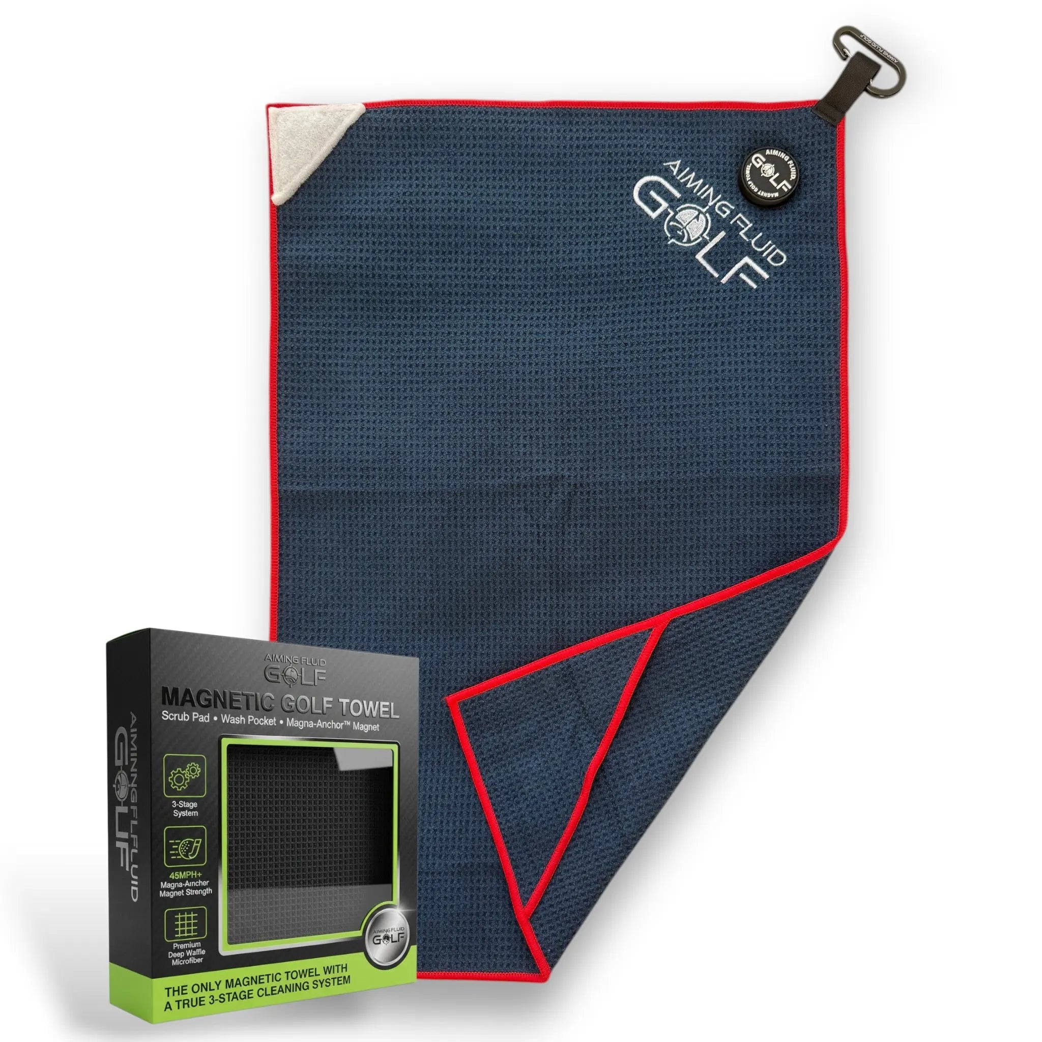 Elevate Your Game with the Magna-Anchor™ Magnetic Golf Towel – Stubby (16×24)