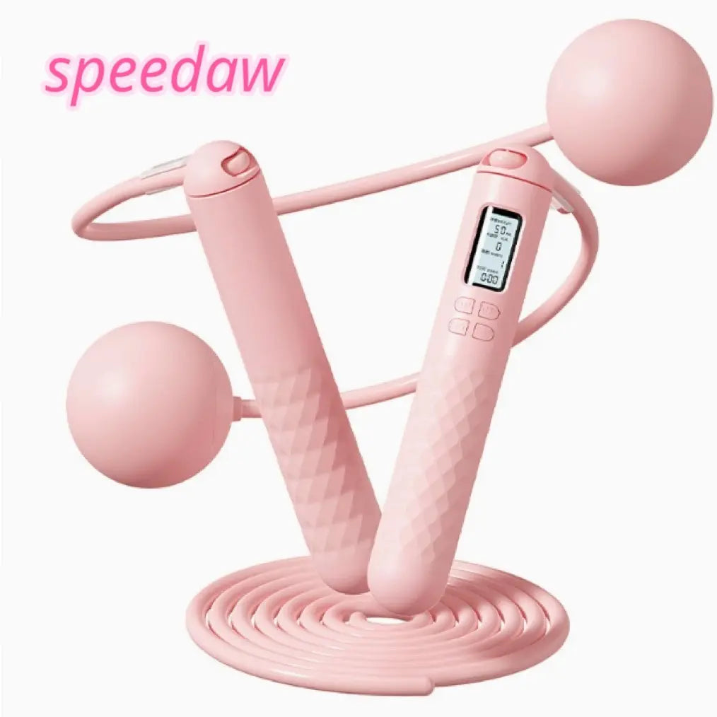 Speedaw Smart Cordless Jump Rope - LED Screen Dynamically Record Motion Data, Ergo Grips & HIIT & Cardio Fast Cals Burn & Home Gym Travel, Workout Exercise