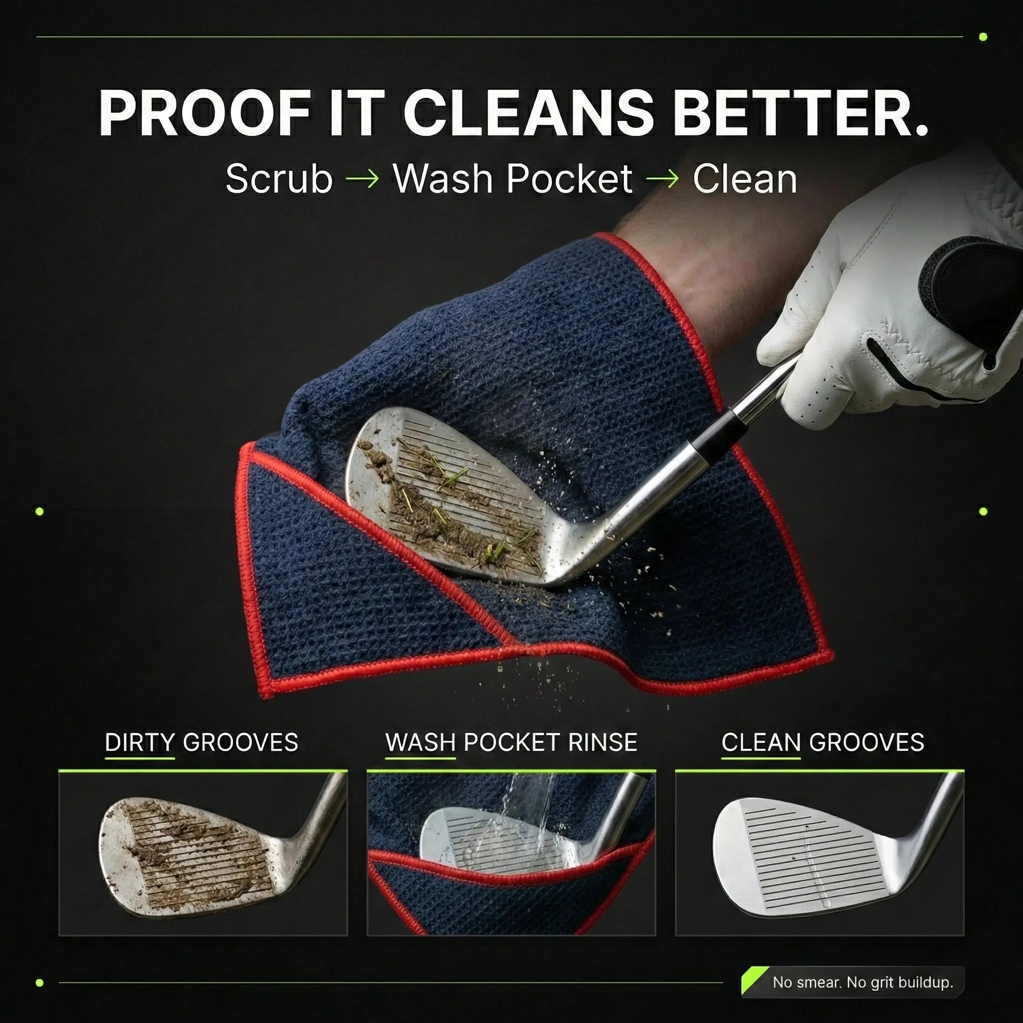 Elevate Your Game with the Magna-Anchor™ Magnetic Golf Towel – Stubby (16×24)