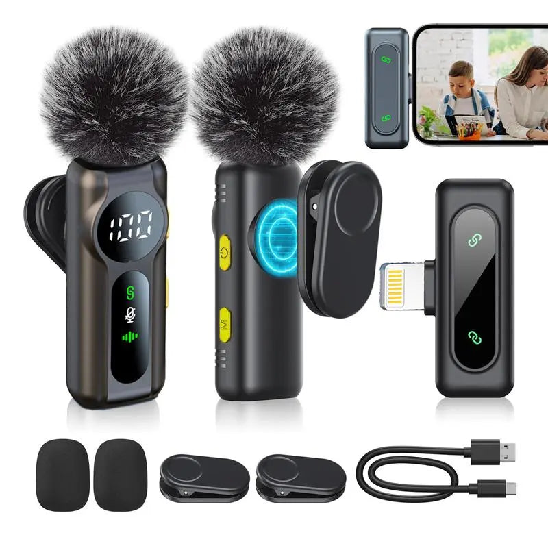 Elevate Your Audio Experience with Our Wireless Lapel Microphone - Perfect for iPhone & Android, Ideal for Streaming, Vlogging, and Interviews!