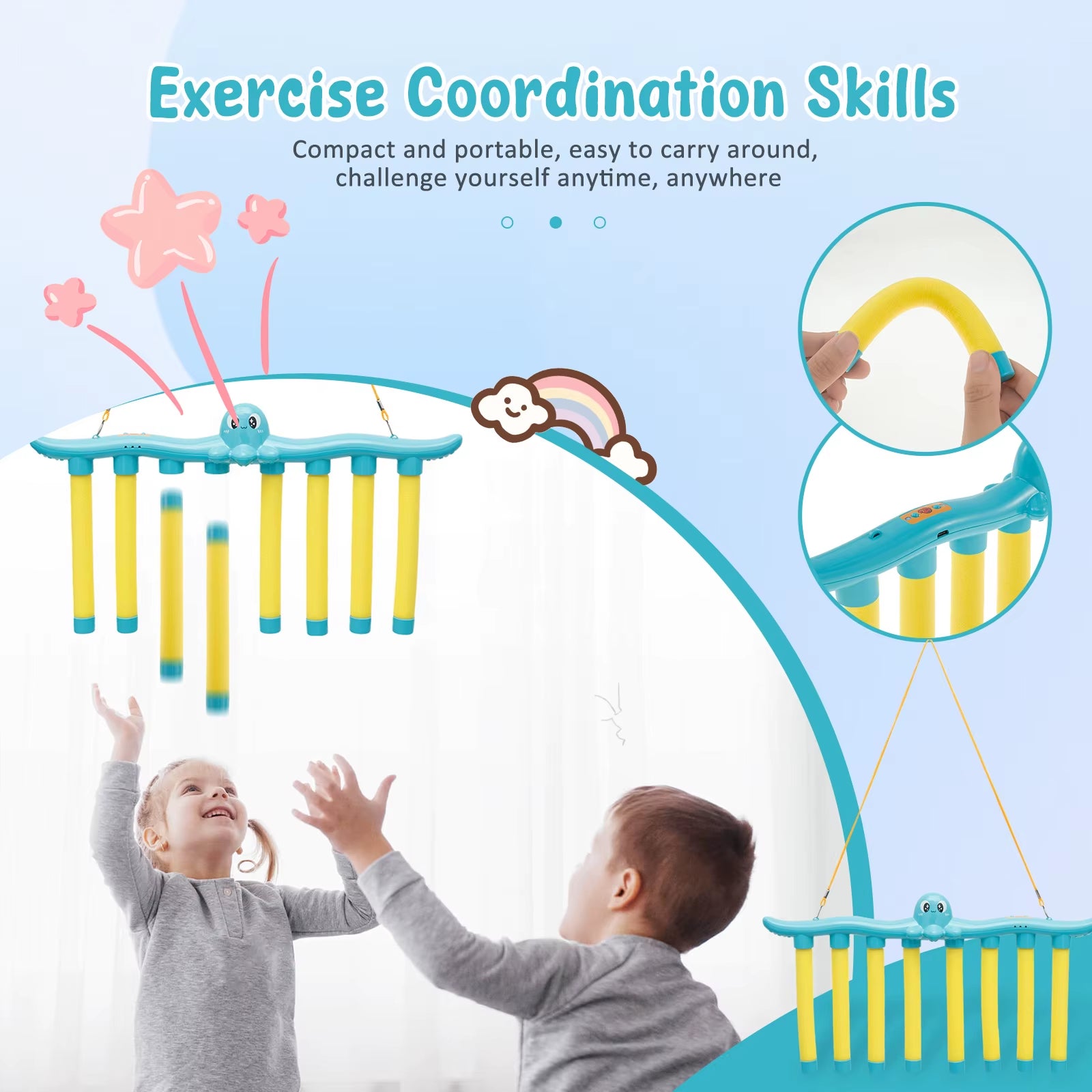 Exciting Challenge Falling Sticks Game - Enhance Hand-Eye Coordination with This Fun Interactive Toy for Kids and Parents!
